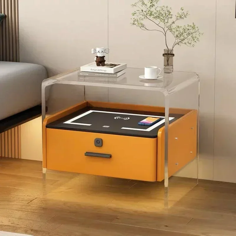 Floating Nightstand With Led Light - # Acrylic Bedside Tables Nightstands for