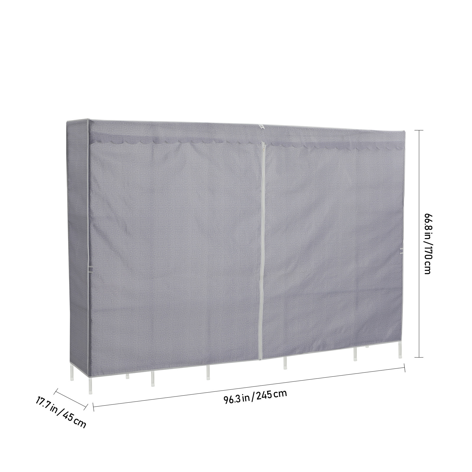 Clothes Rack With Cover Bedroo - Wardrobe Closet Portable Fabric Cover recension och pris