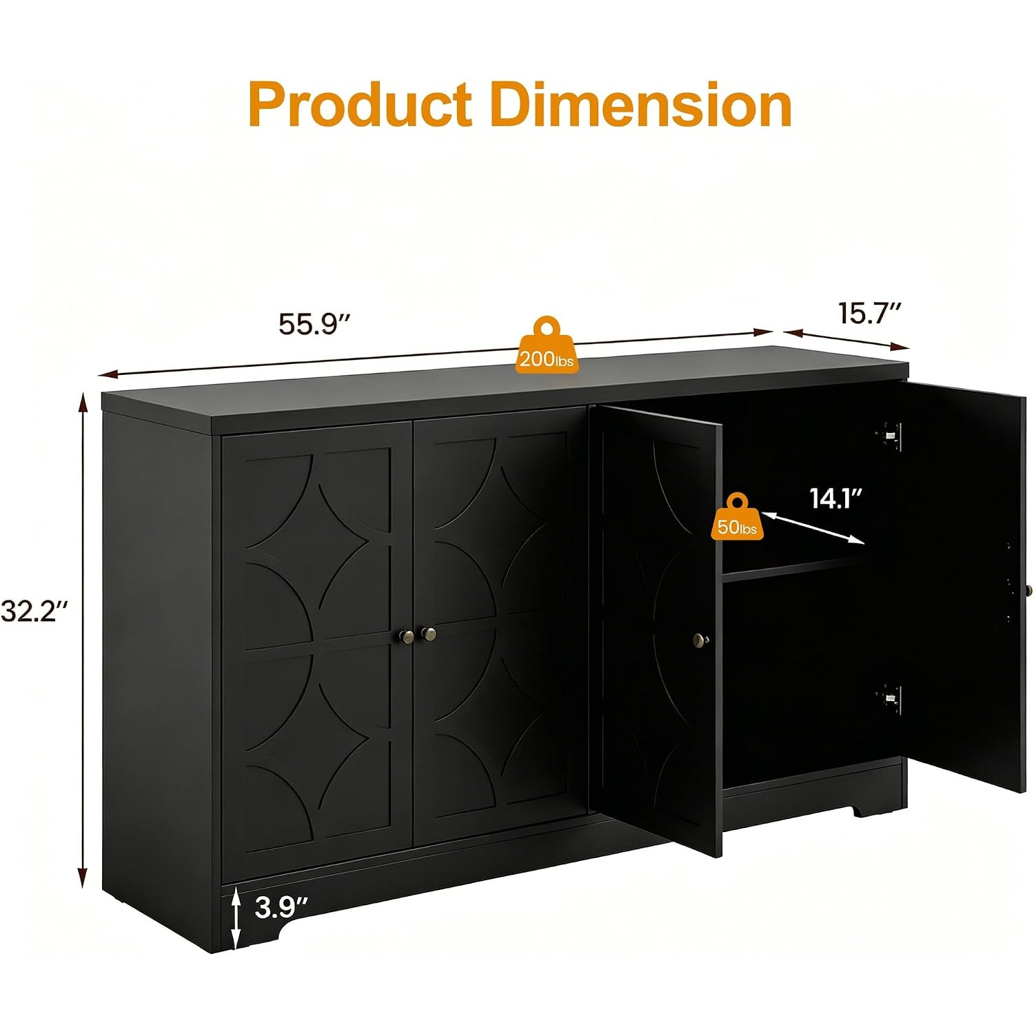 Sideboard Buffet Cabinet with  - Storage recension och pris