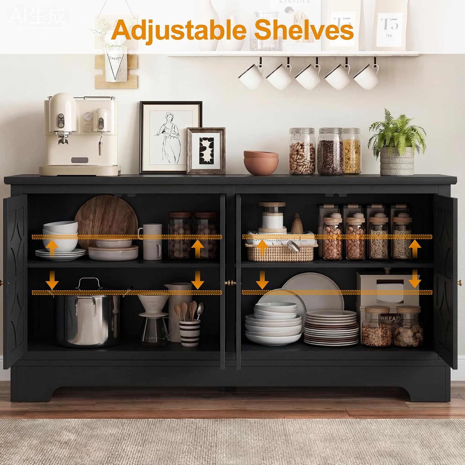 Sideboard Buffet Cabinet with  - Storage recension och pris