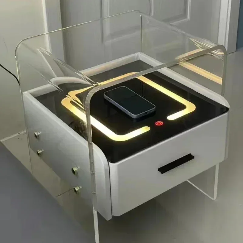 # Acrylic Bedside Tables Night - Floating Nightstand With Led Light recension och pris