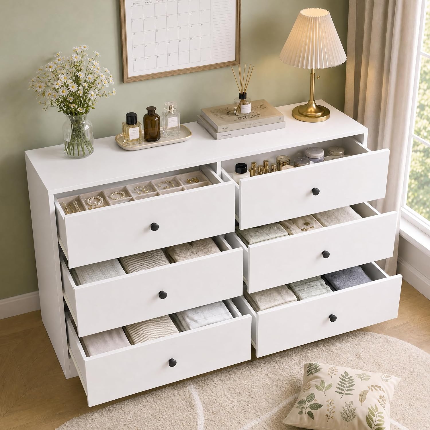 6 Drawer Dresser for Bedroom,  - Bedroom Furniture recension och pris