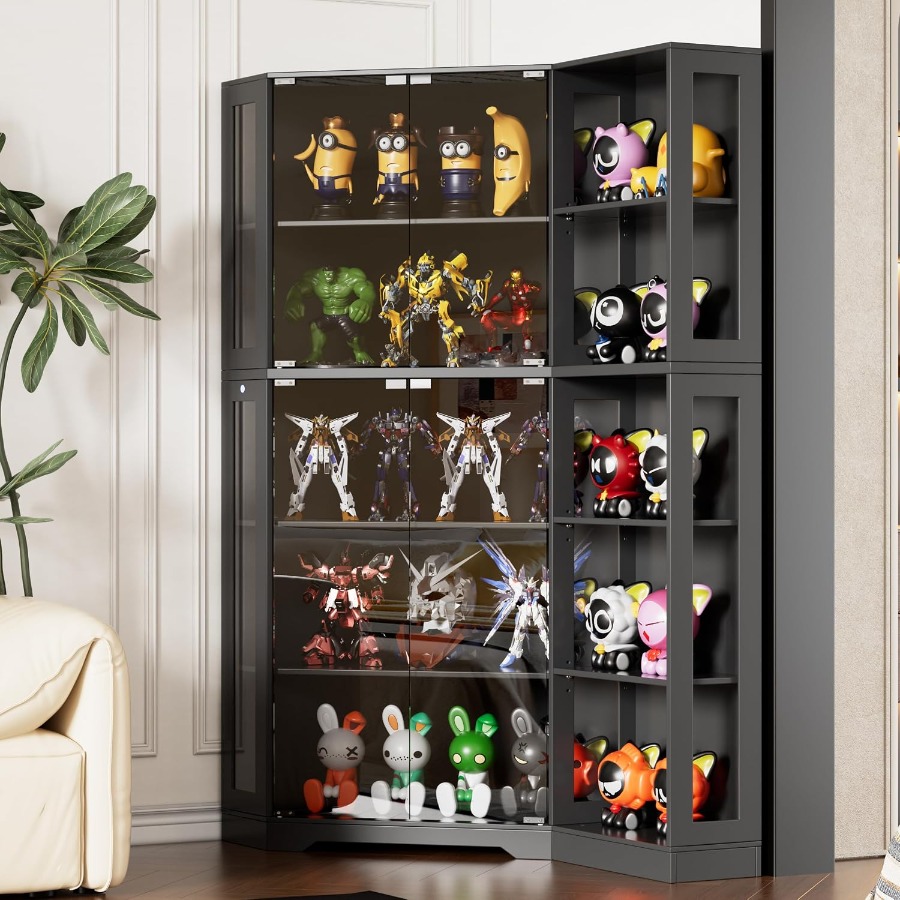 Corner display curio cabinet w - Storage recension och pris