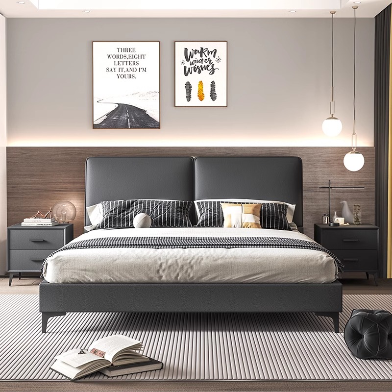 Modern Luxury Wood Bedroom Fur - King Size Bed Frame With Storage Drawers recension och pris