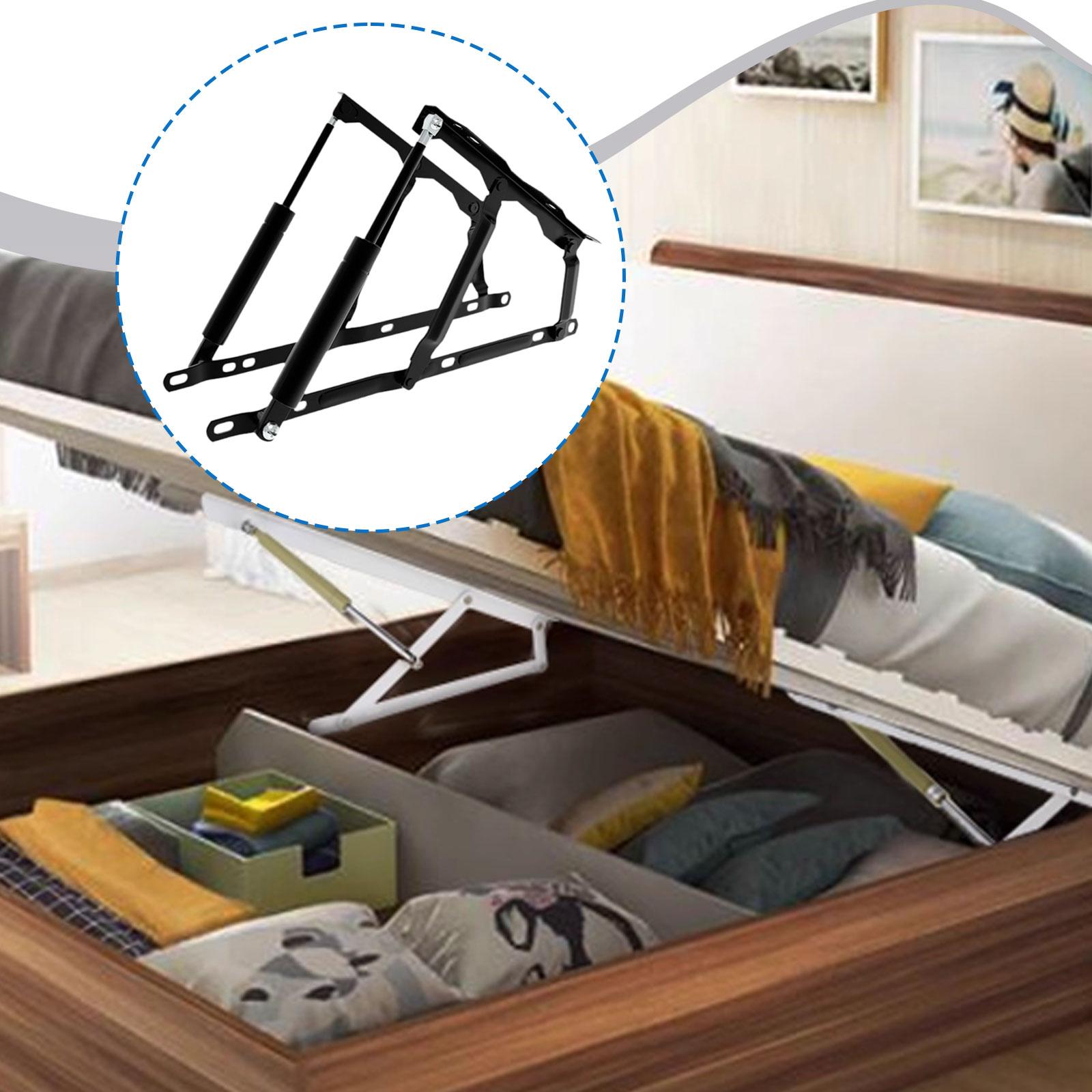 2 Pieces Bed Lift Mechanism Hy - Gas Lift Storage Bed Hydraulic recension och pris