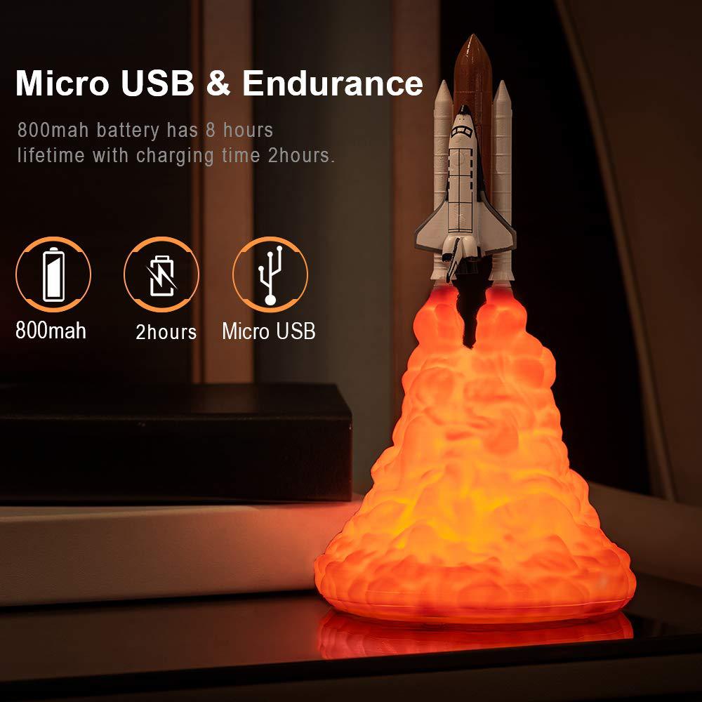 USB Rechargeable Space Shuttle - Floating Nightstand With Led Light recension och pris